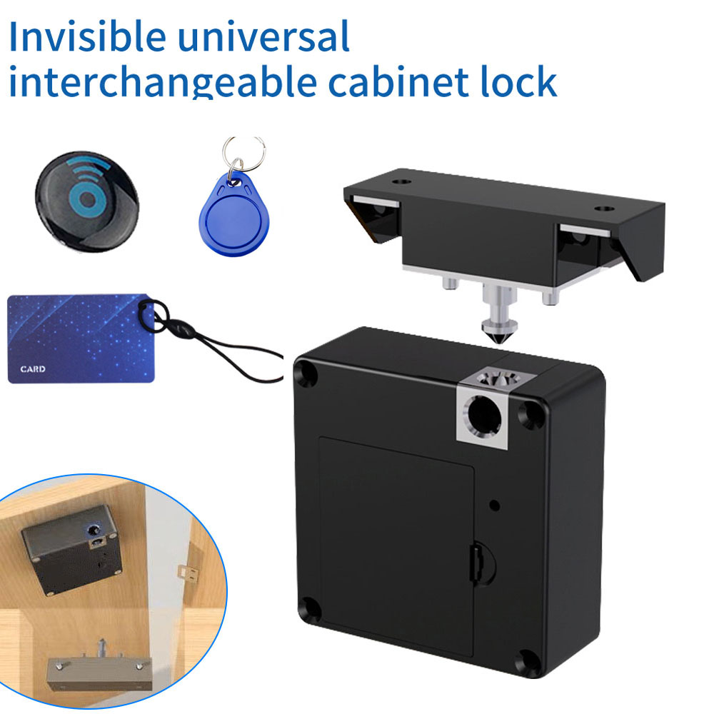 Cabinet Lock Key - Smart Drawer Lock Invisible Electronic RFID