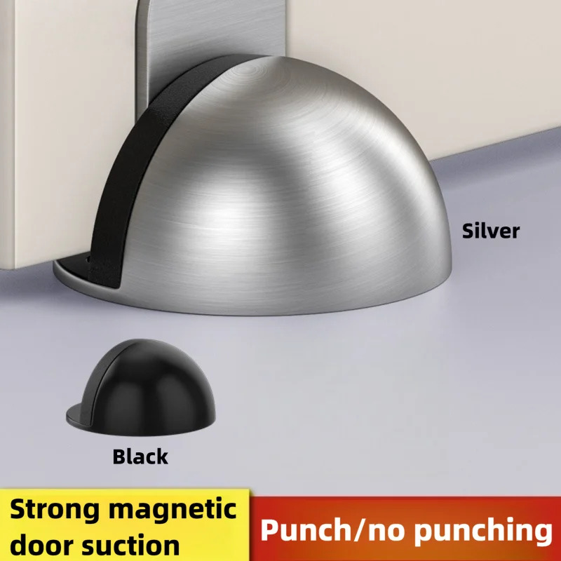 No-Punch Magnetic Door Stopper - Magnetic Catch Door ulasan dan harga