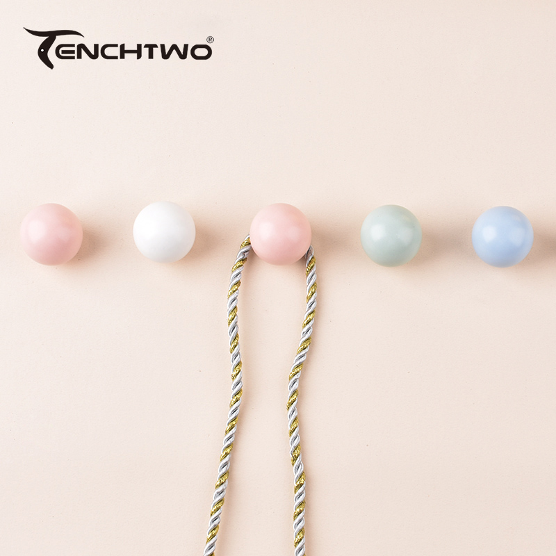 Round Ceramic Hook Clothes Han - Furniture Hardware Manufacturers ulasan dan harga