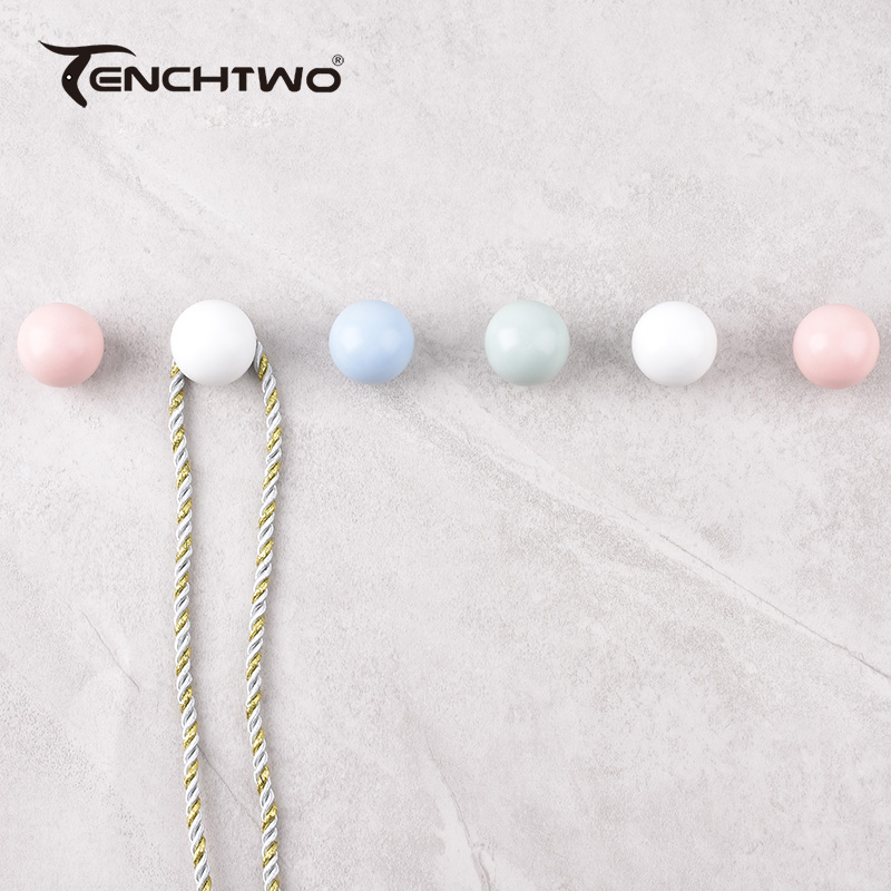 Round Ceramic Hook Clothes Han - Furniture Hardware Manufacturers ulasan dan harga