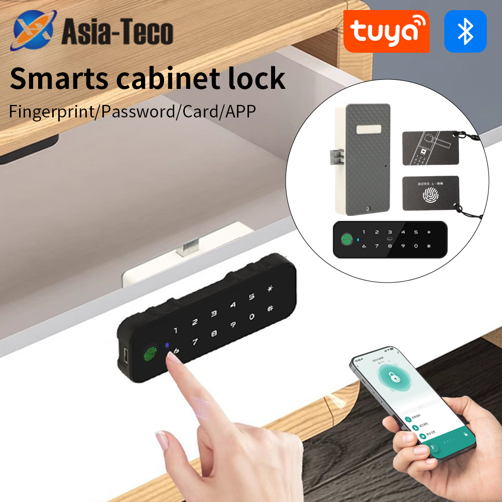 Tuya Bluetooth Smart Wood Cabi - Cabinet Lock Key ulasan dan harga