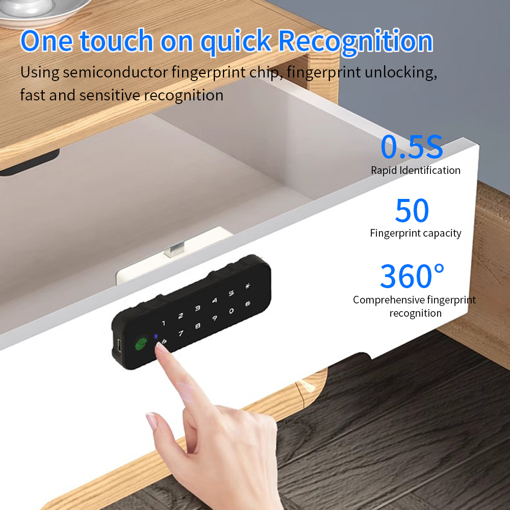 Tuya Bluetooth Smart Wood Cabi - Cabinet Lock Key ulasan dan harga