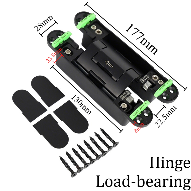 Black Hydraulic Door Hinges 2D - Furniture Hardware Types ulasan dan harga