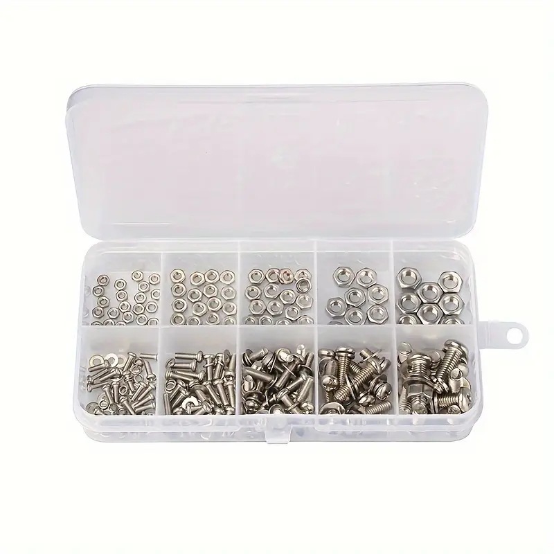 320PCS Hex Nuts & Bolts Set M2 - Furniture Hardware Bolts ulasan dan harga