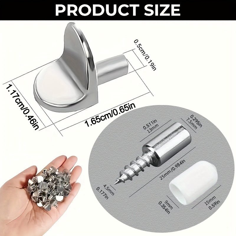 Metal Shelf Support Pegs, 2 St - Furniture Hardware Types ulasan dan harga