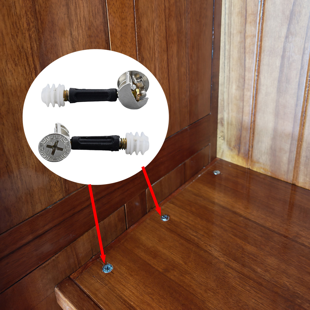 50/100Pcs 3 in 1 Furniture Con - Furniture Joinery Hardware ulasan dan harga
