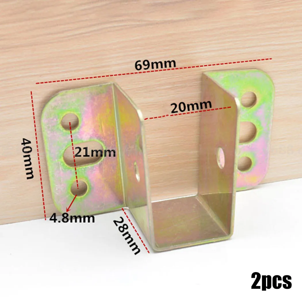 2pcs U Shaped Metal Bed Bracke - Furniture Joinery Hardware ulasan dan harga
