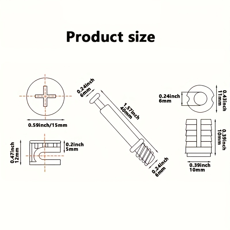 10-50Pcs Heavy-Duty Premium Fu - Furniture Joinery Hardware ulasan dan harga