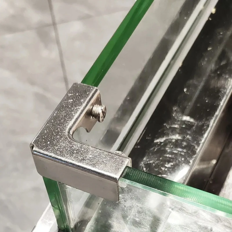 4Pcs L Type Glass Fixing Clip  - Furniture Hardware Types ulasan dan harga