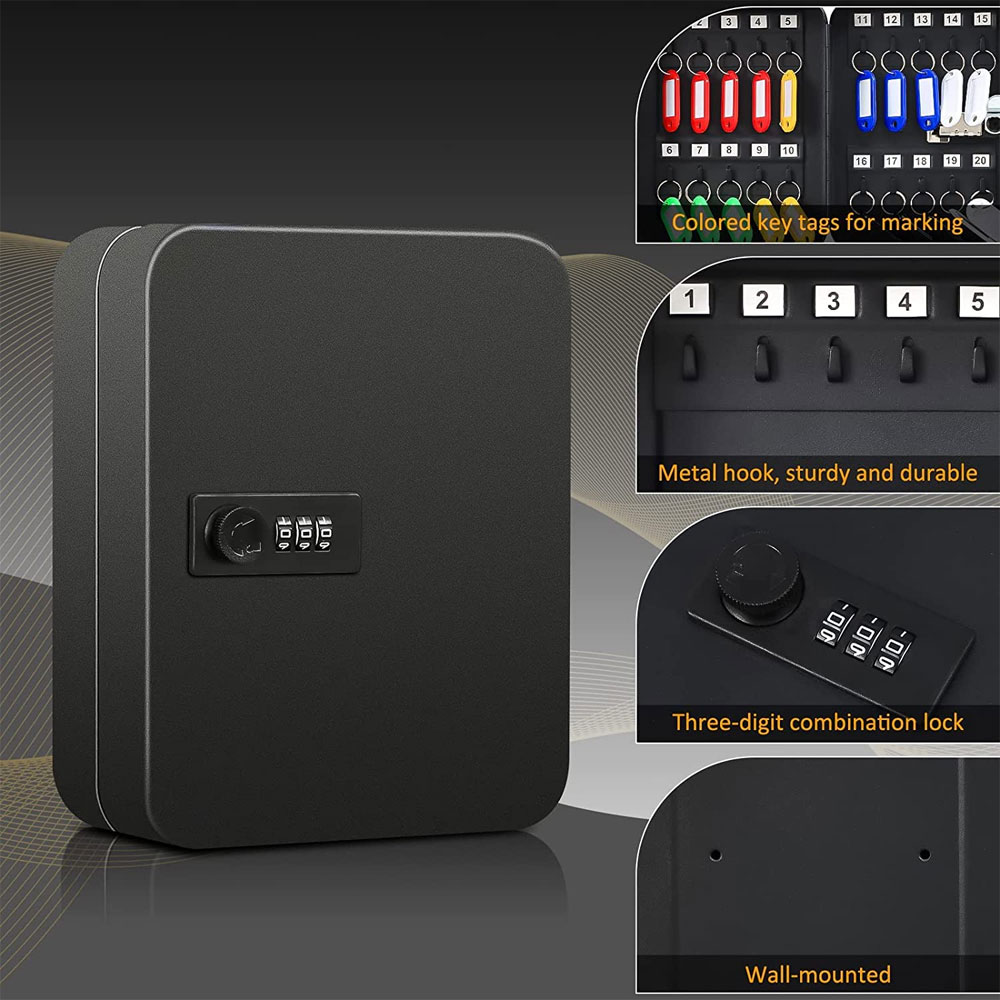 Black Security Key Case with a - Cabinet Lock Key ulasan dan harga