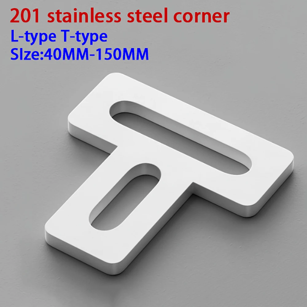 White Stainless Steel L/T Type - Furniture Hardware Types ulasan dan harga