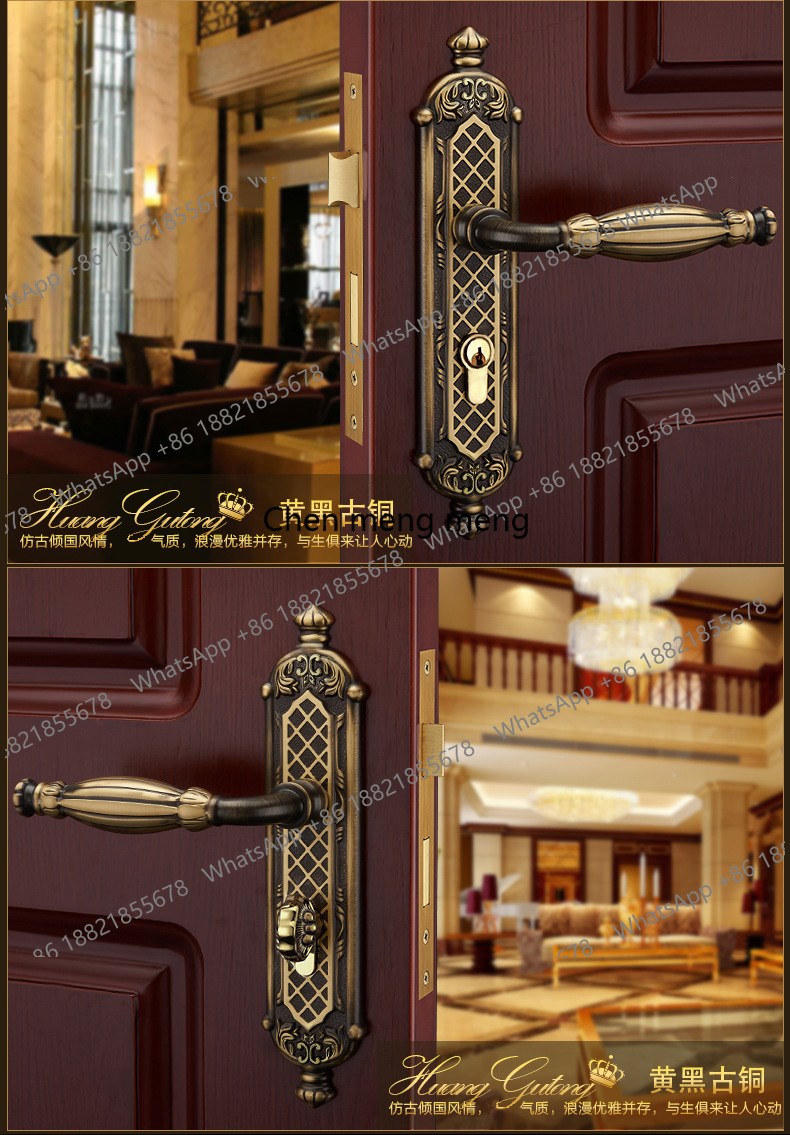 High Grade Pure Copper Door Lo - Furniture Grade Hardware ulasan dan harga