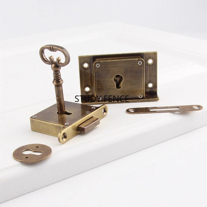 1PC Antique Metal Drawer Lock  - Cabinet Lock Key ulasan dan harga