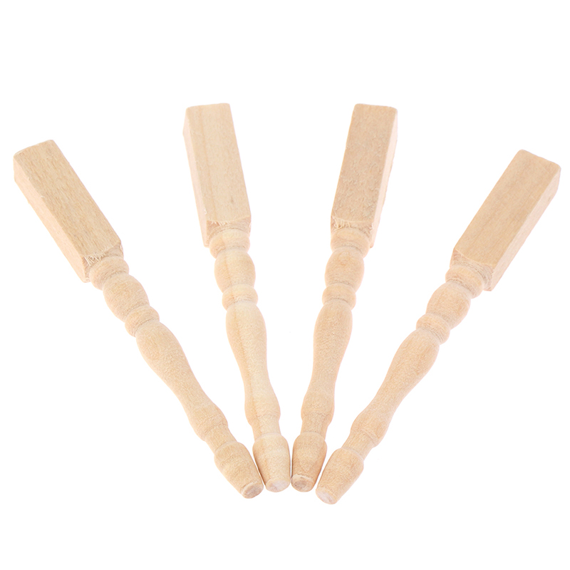 ●4pcs/set 1:12 Dollhouse Minia - Furniture Leg Set ulasan dan harga