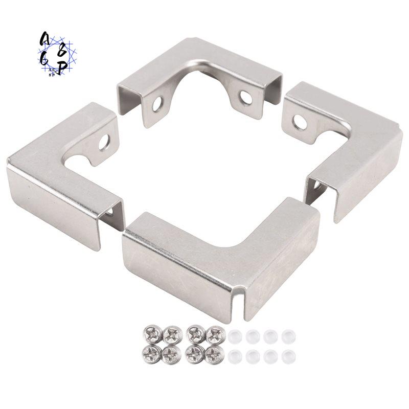 A68P-4Pcs L Type Glass Fixing  - Furniture Hardware Types ulasan dan harga