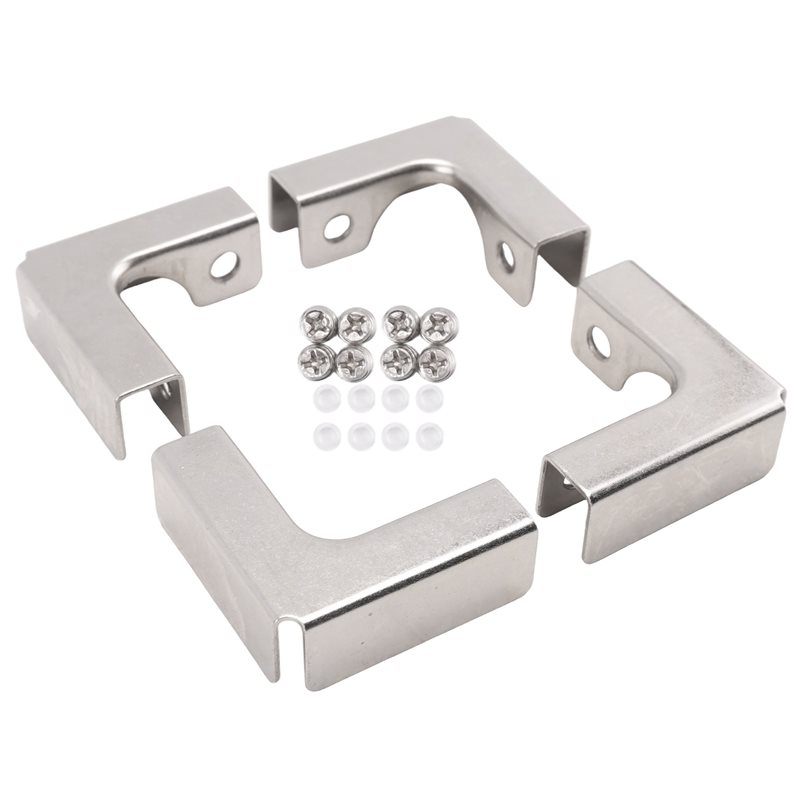A68P-4Pcs L Type Glass Fixing  - Furniture Hardware Types ulasan dan harga