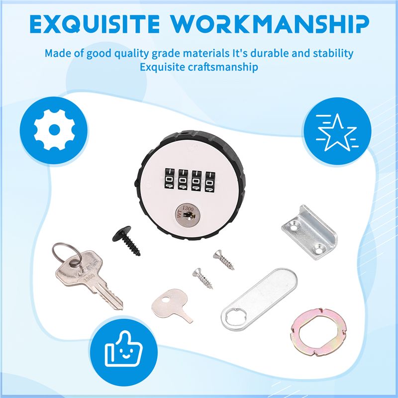 Combination Cabinet Cam Lock 4 - Cabinet Lock Key ulasan dan harga