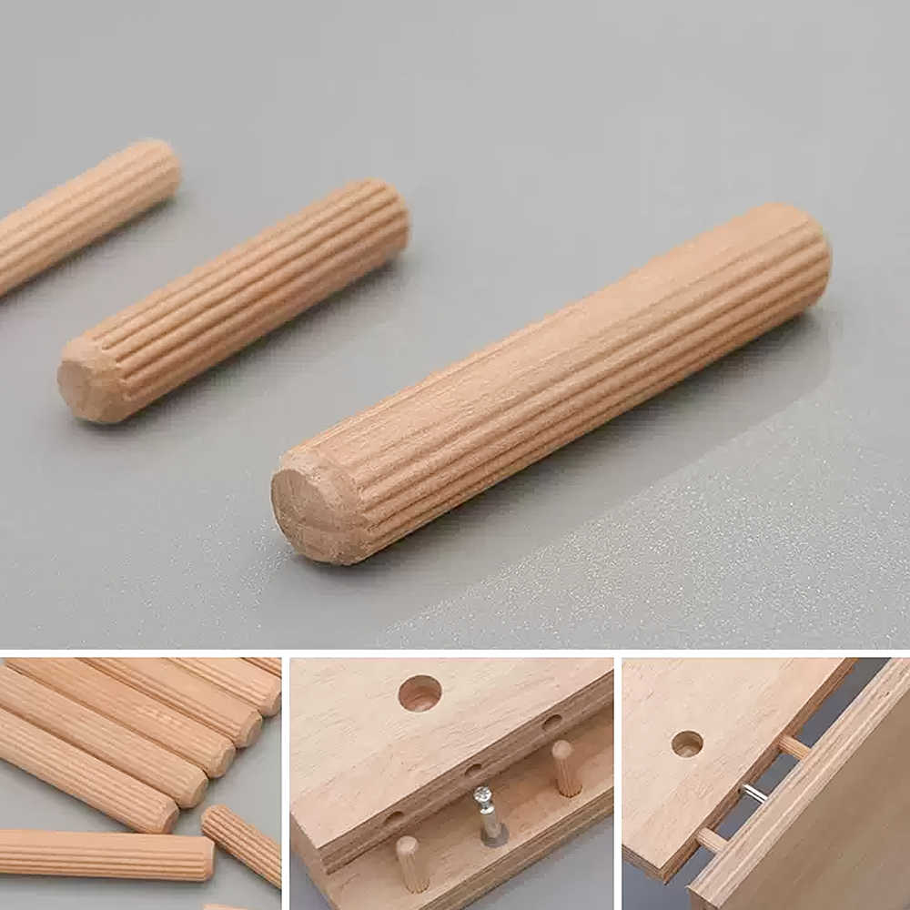 Wooden Dowel Pins 6/8mm Fluted - Furniture Joinery Hardware ulasan dan harga
