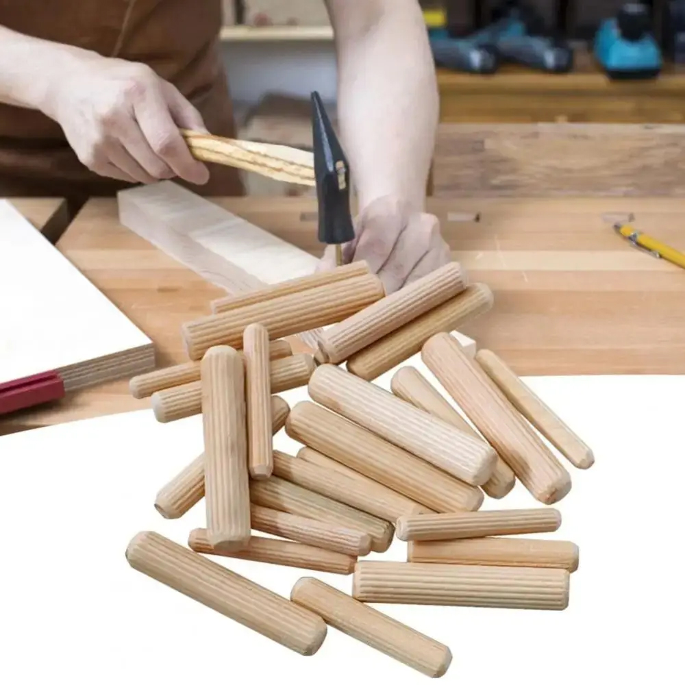 Wooden Dowel Pins 6/8mm Fluted - Furniture Joinery Hardware ulasan dan harga