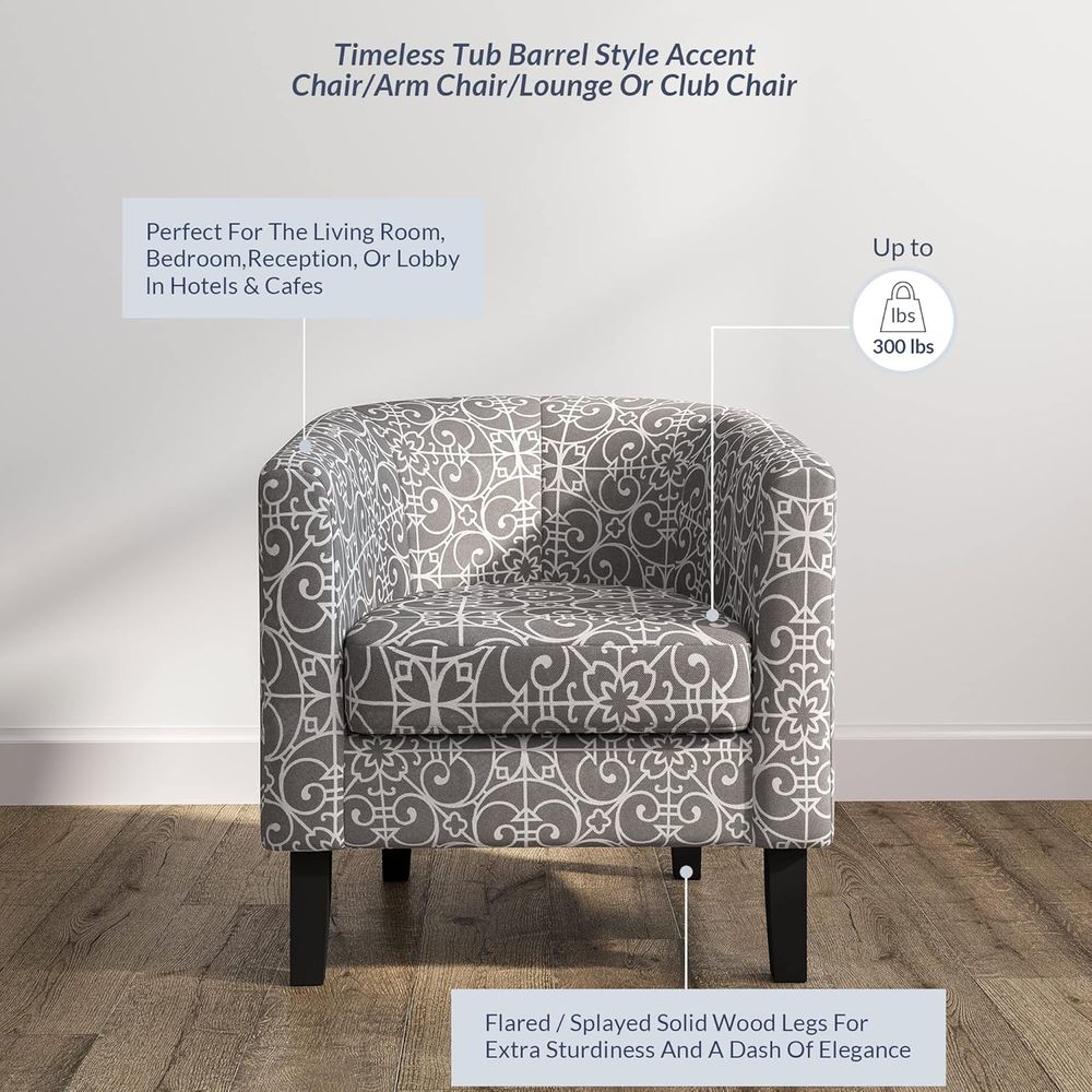 Accent Barrel Chair Set o 2, L - Furniture Leg Set ulasan dan harga